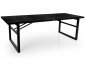 Vevi matbord aluminium svart